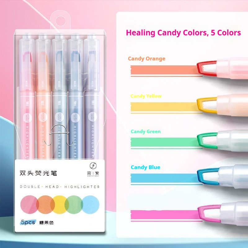 Dual-tip Fluorescent Markers