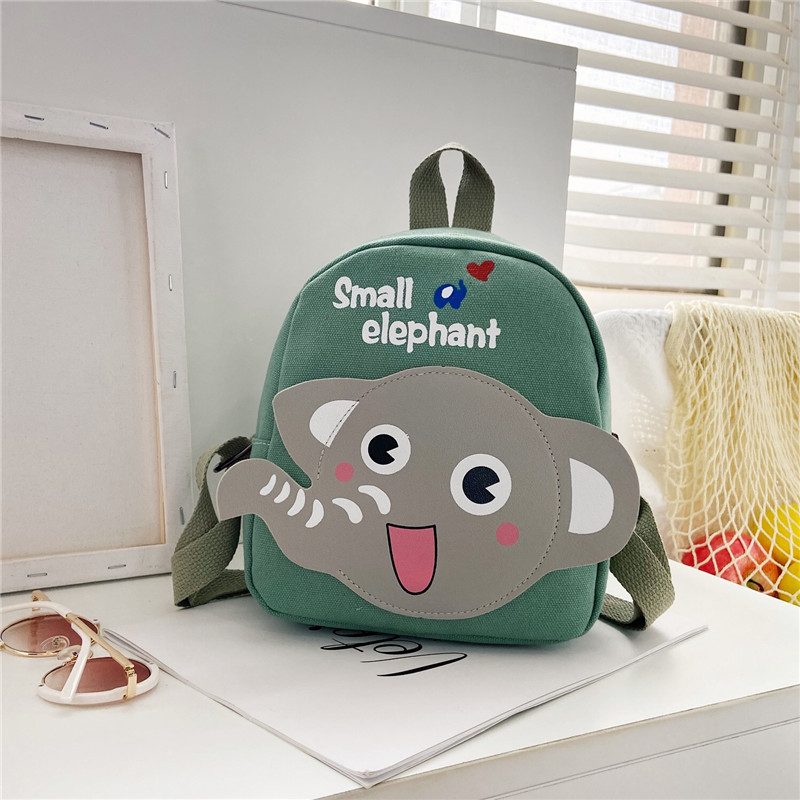Cartoon Canvas Backpack for Boys