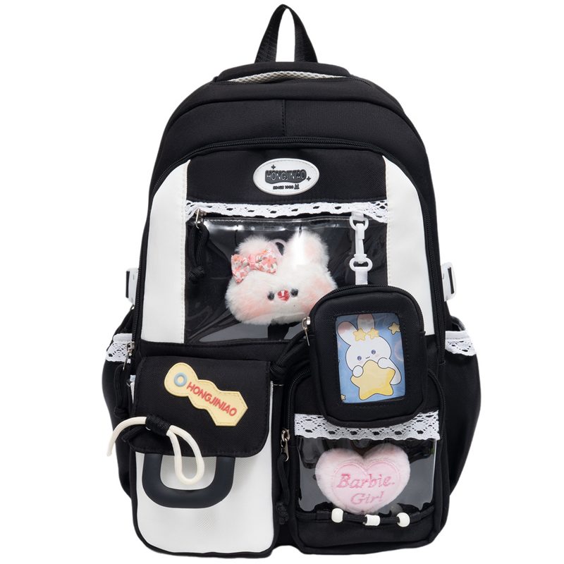 Color-Block School Backpack
